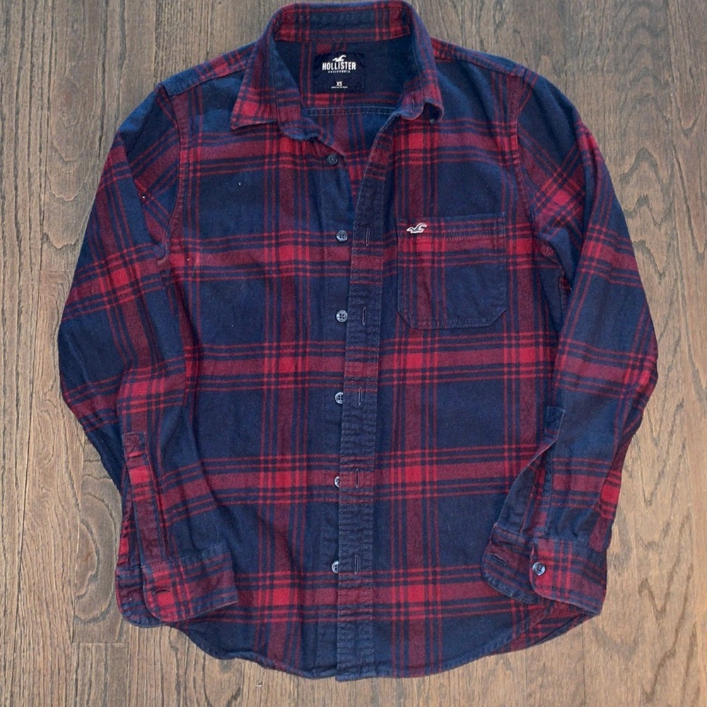 MENS HOLLISTER FLANNEL SZ XS